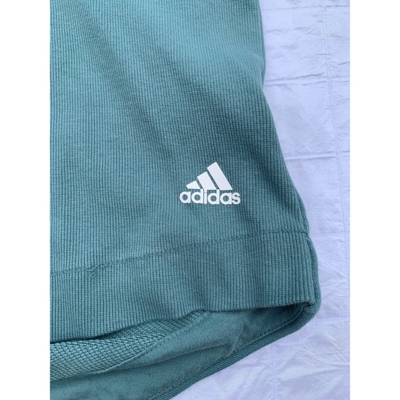 Adidas Mint Crop Hoodie Junior Medium Sweatshirt - Picture 4 of 11